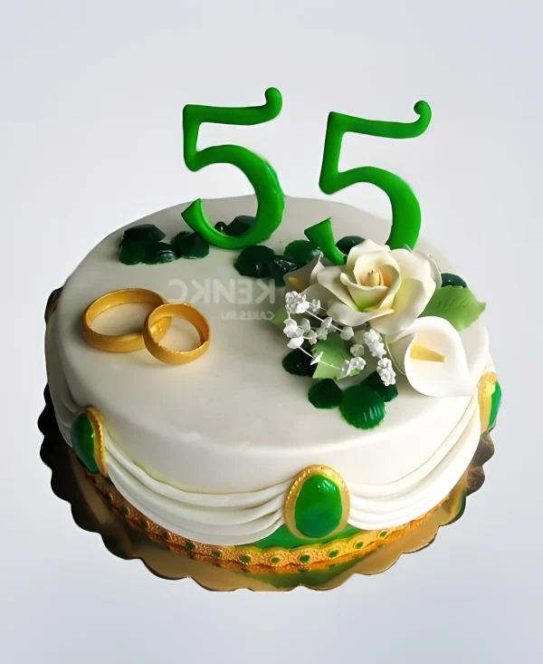 Торт на изумрудную свадьбу Фото
