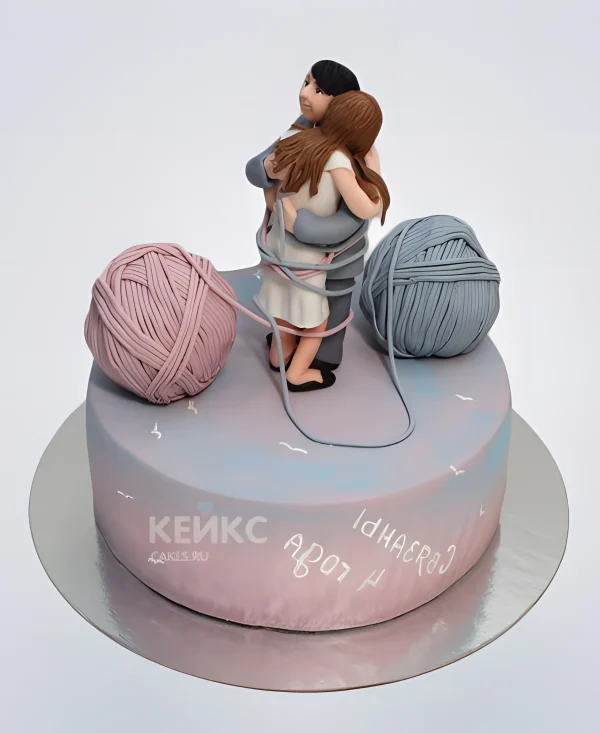 Торт на льняную годовщину свадьбы 4 года Фото