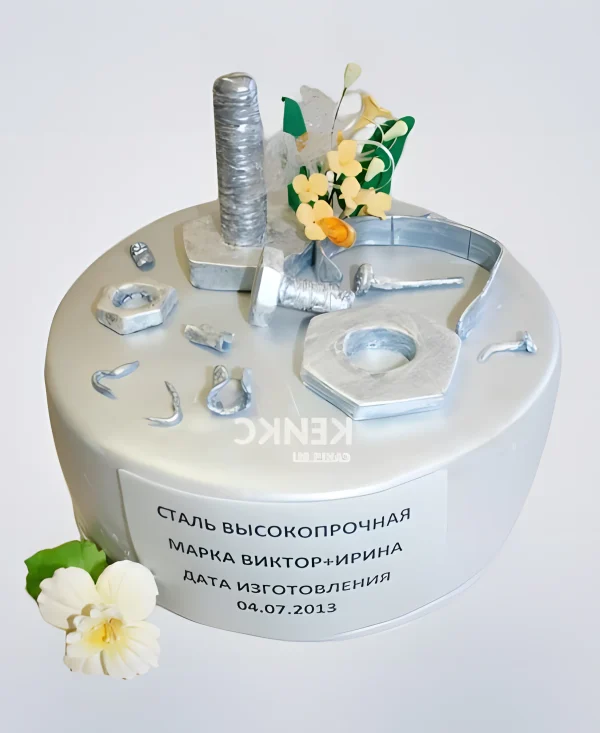 Торт мужу на никелевую годовщину свадьбы Фото