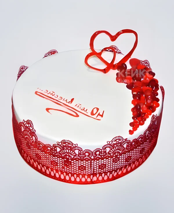 Торт на рубиновую свадьбу 40 лет вместе Фото