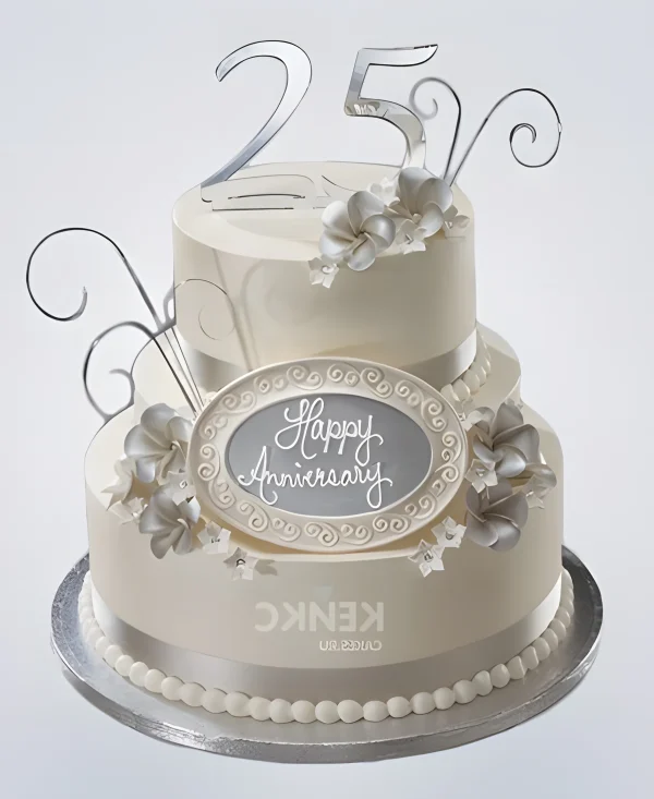 Торт на юбилей 25 лет свадьбы Фото