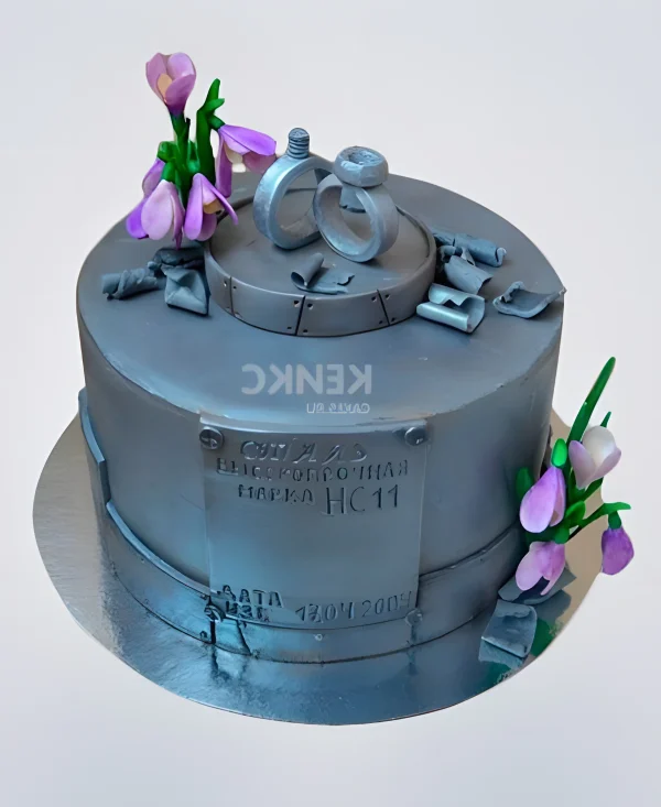Торт на стальную свадьбу Фото