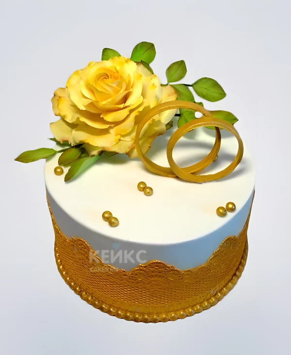 Торт родителям на 50 лет свадьбы Фото