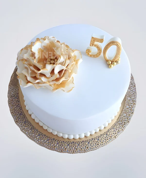 Торт на годовщину золотой свадьбы 50 лет Фото