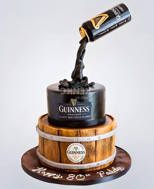 Мужской стильный торт на день рождения Фото