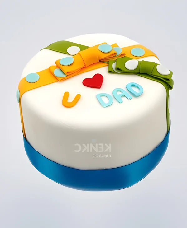 Торт для папы с мастикой Фото