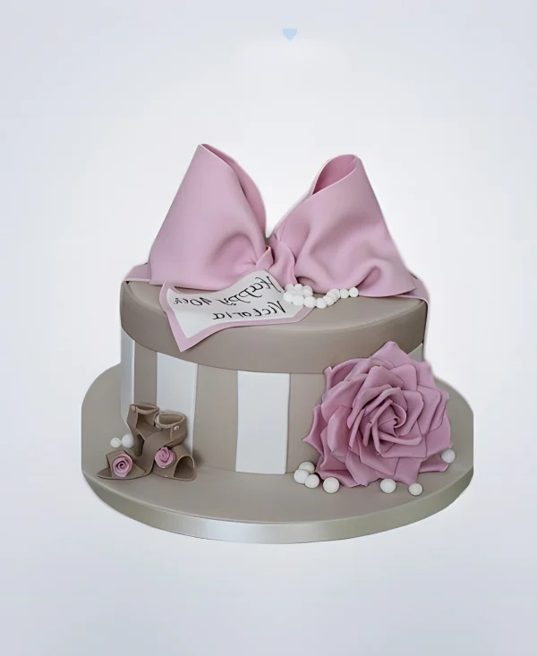 Торт в виде подарочной коробки Фото