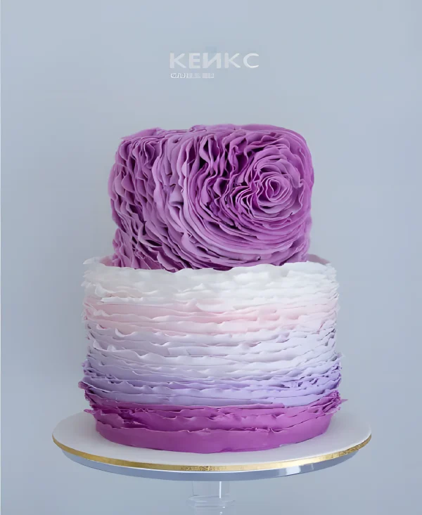Фиолетовый тортик для лучшей подруги Фото