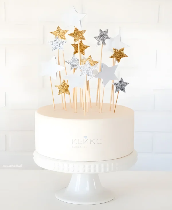 Оригинальный торт со звездами Фото