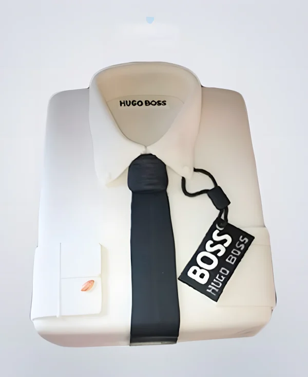 Торт белая рубашка с галстуком Фото