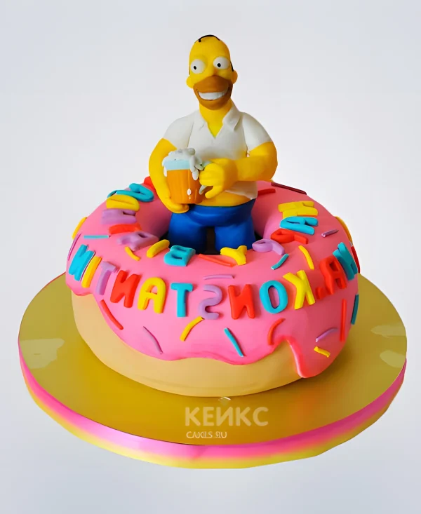 Торт Симпсоны на день рождения Фото
