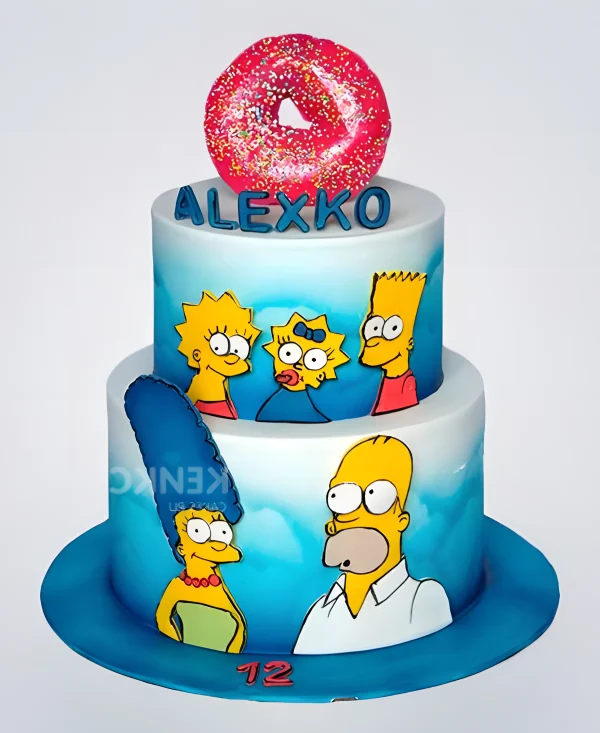 Торт семья Симпсоны Фото