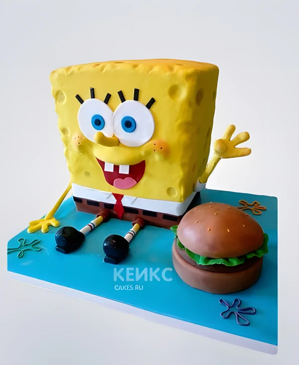 Торт Спанч Боб и бургер Фото