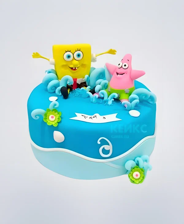 Торт Спанч Боб и Патрик Фото