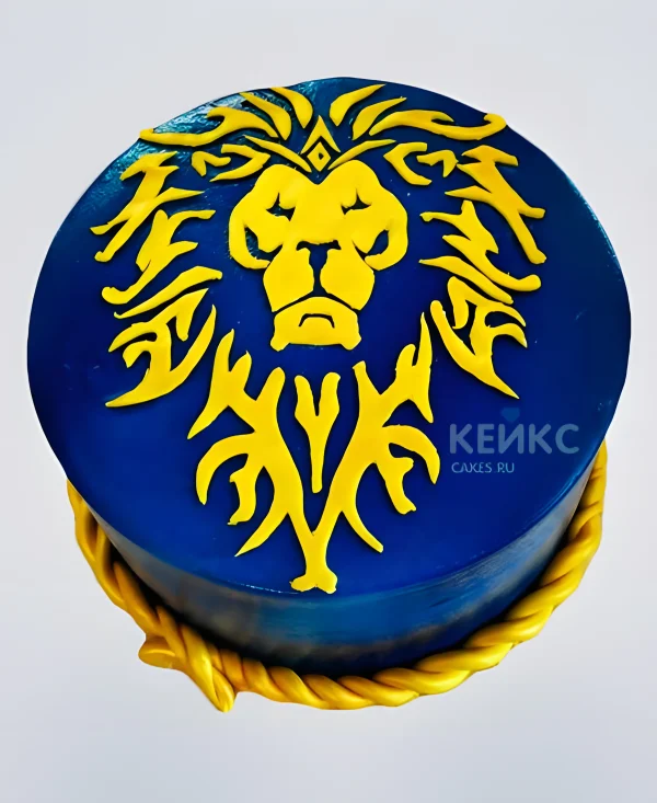 Торт Варкрафт с логотипом Фото