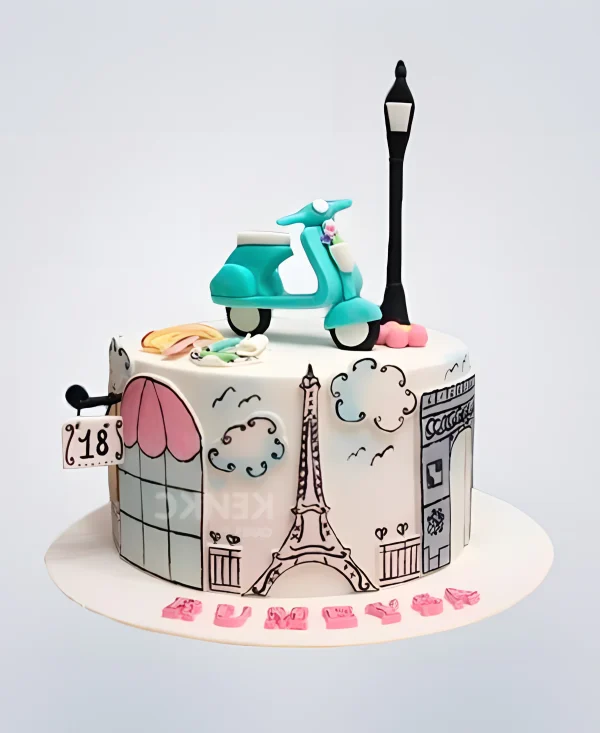 Торт в стиле Париж Фото