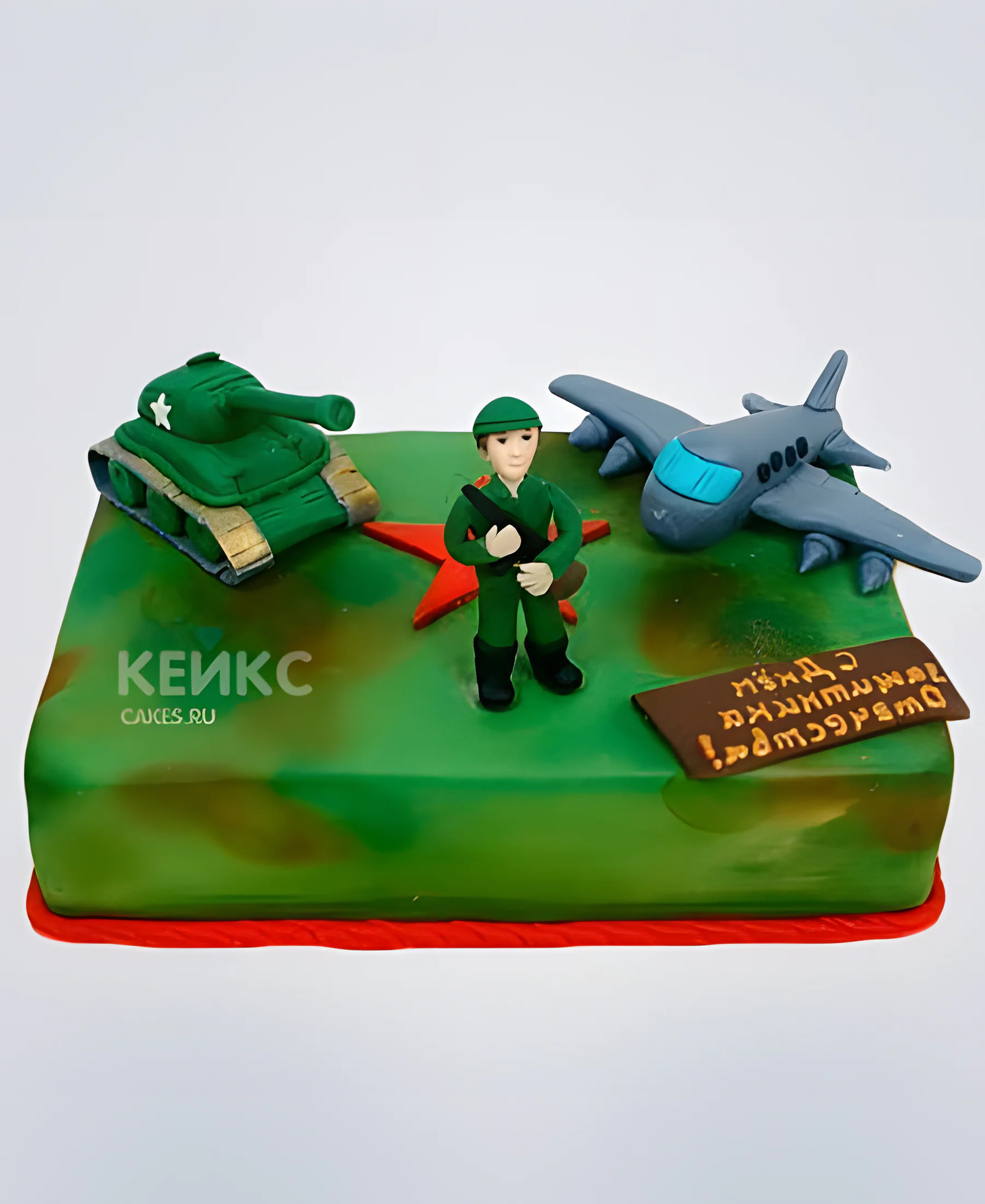 Торт Военный самолет Фото