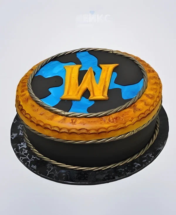 Торт варкрафт в виде щита Фото