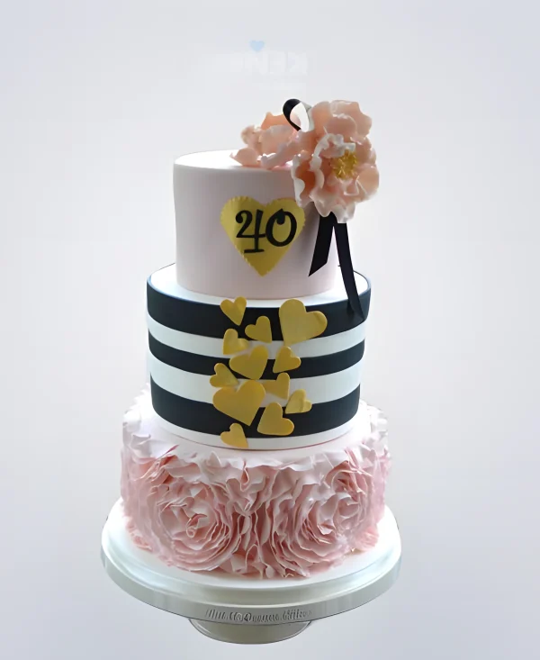 Торт на юбилей любимой жене Фото