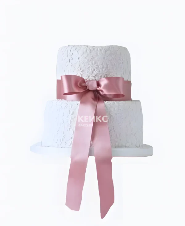 Необычный торт с объемной текстурой Фото