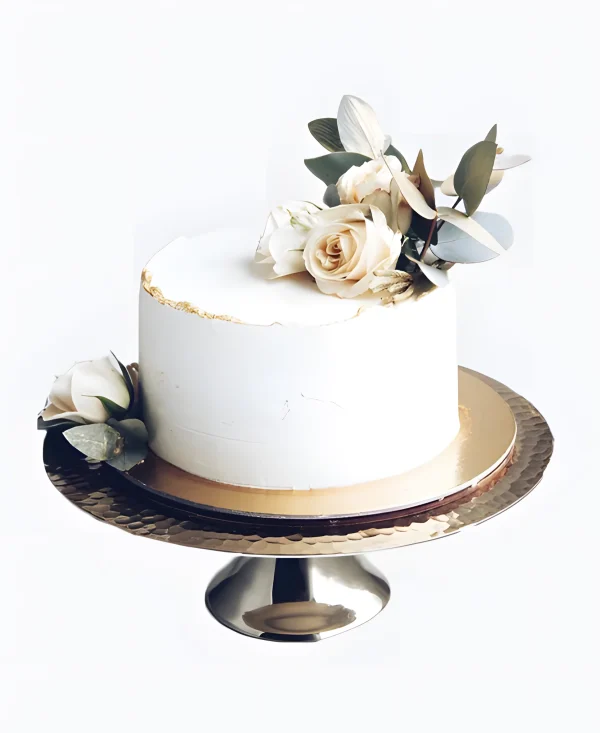 Одноярусный торт в стиле минимализм Фото