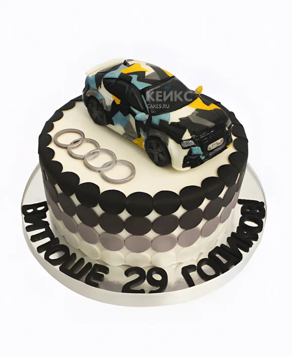 Торт с машиной Ауди Фото
