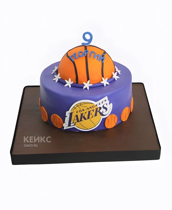 Торт на тему баскетбол для мальчика Фото