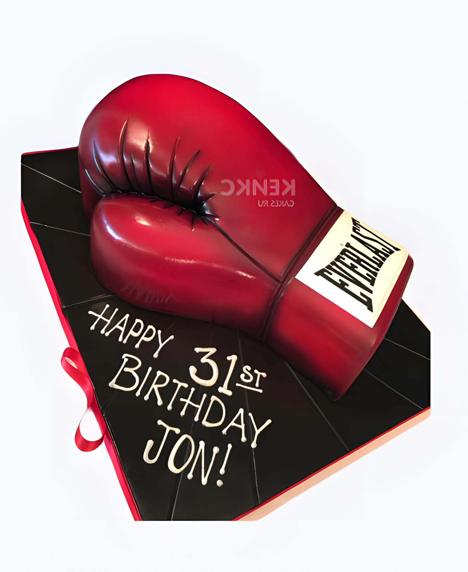 Торт в виде красной боксерской перчатки Фото