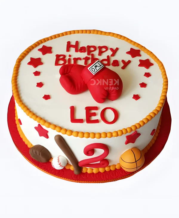 Торт на боксерскую тематику Фото