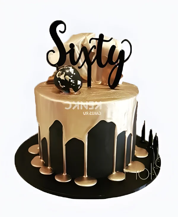 Оригинальный торт с надписью Фото