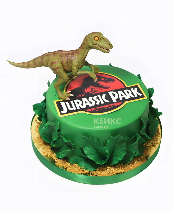 Торт с динозавром из Парка Юрского периода Фото