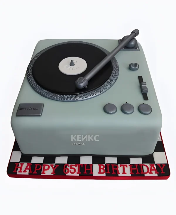 Торт для диджея из мастики Фото