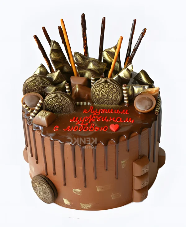 Оригинальный торт мужу на день рождения Фото