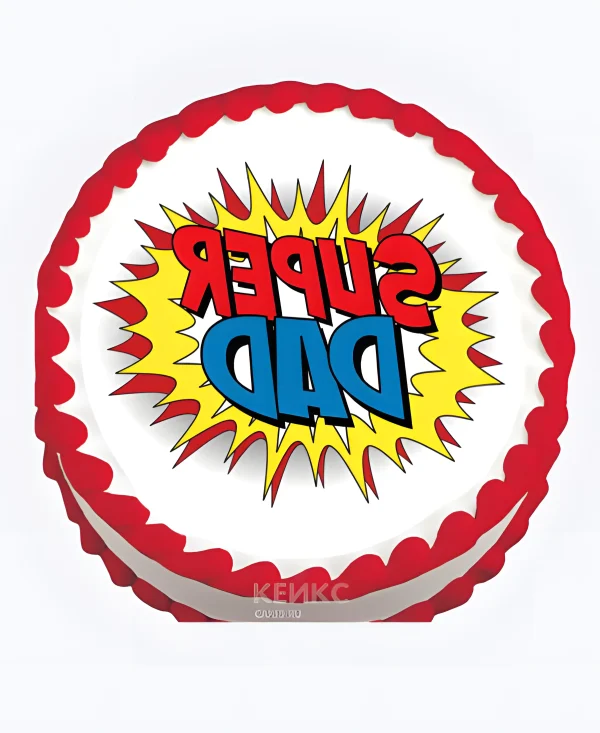 Необычный торт с надписью Фото