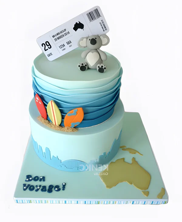 Торт для путешественника с коалой Фото