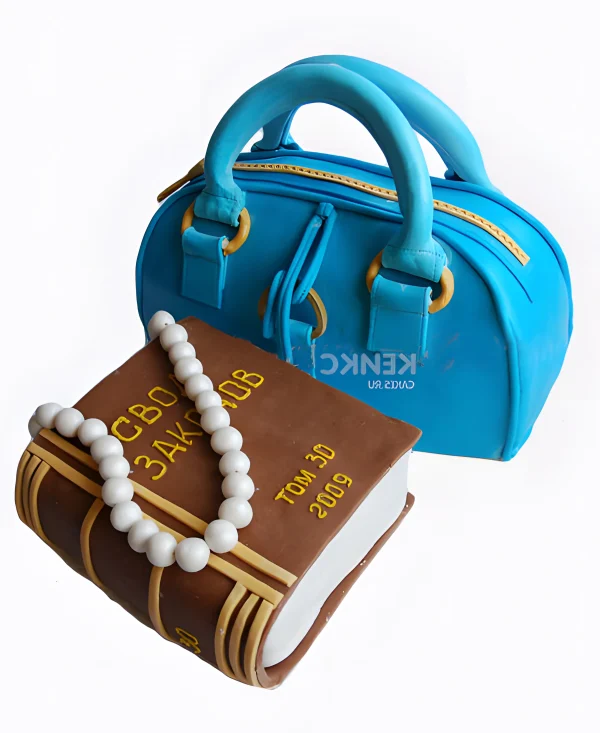 Торт для адвоката в виде сумки Фото