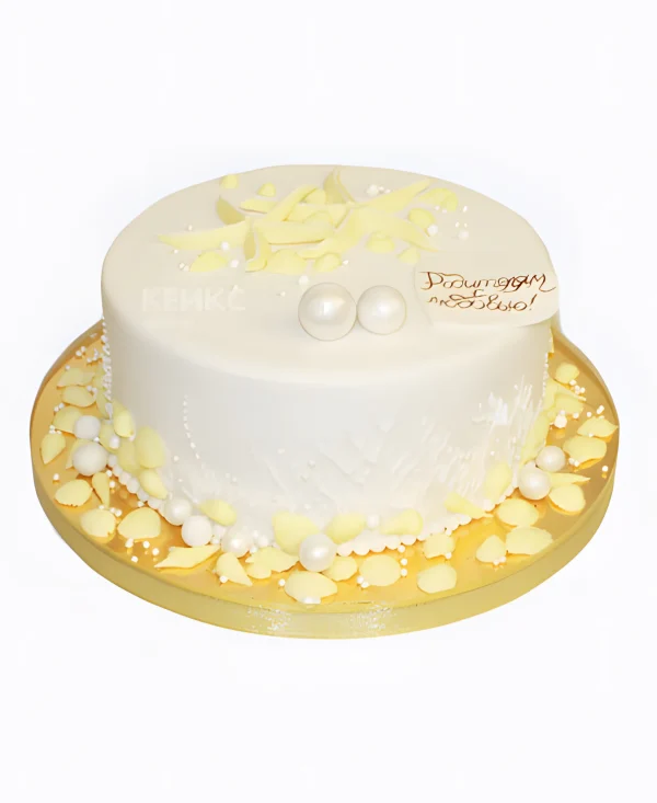 Торт для родителей в стиле минимализма Фото