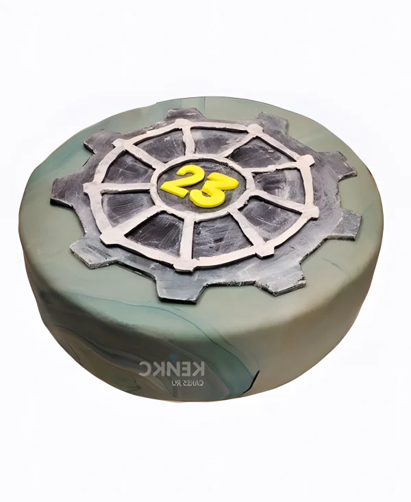 Торт Fallout с цифрой Фото