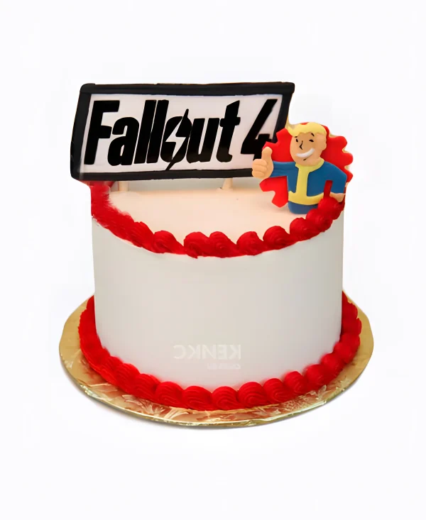 Торт Fallout с логотипом Фото
