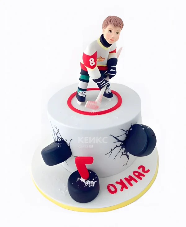 Торт хоккей для мальчика Фото