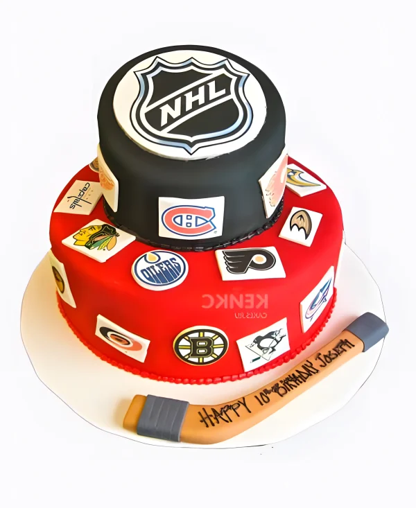 Торт на день хоккея Фото