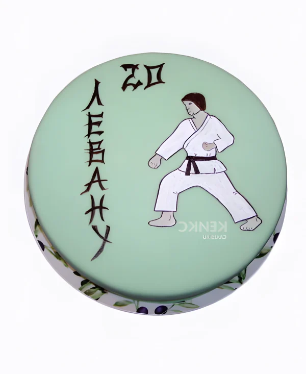 Торт карате без мастики Фото