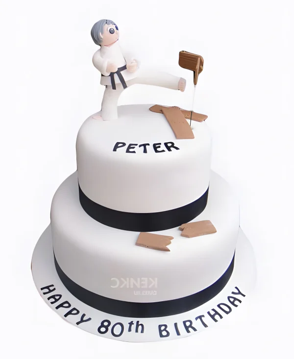 Торт на день рождения тренеру-каратисту Фото