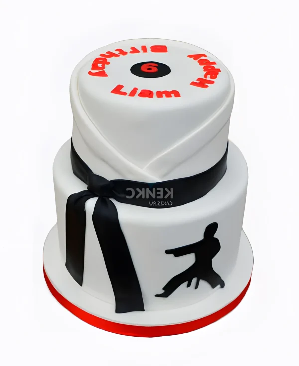 Торт в стиле карате Фото