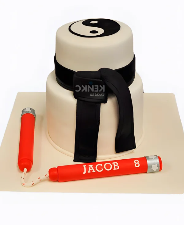 Торт кимоно с фотопечатью инь янь Фото