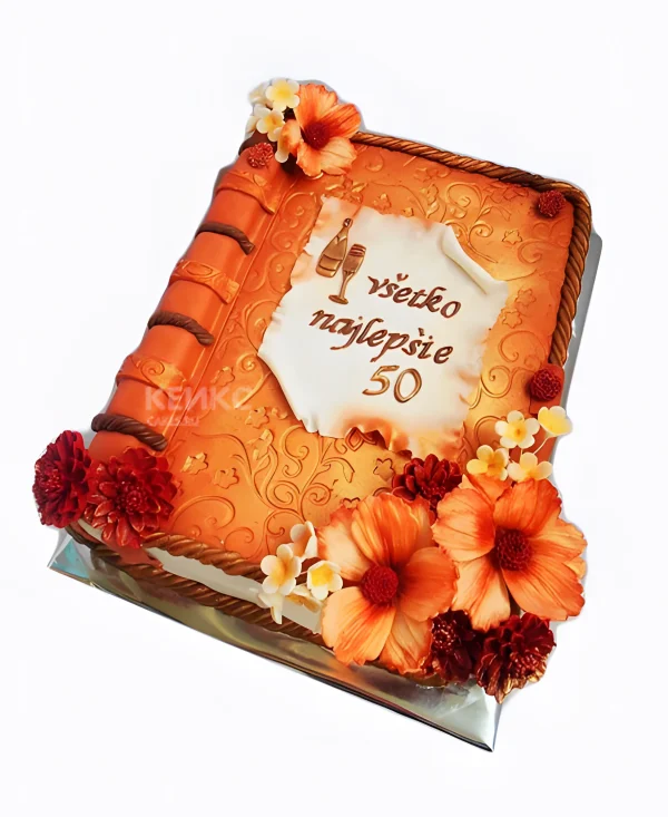 Торт красивый с цветами Фото