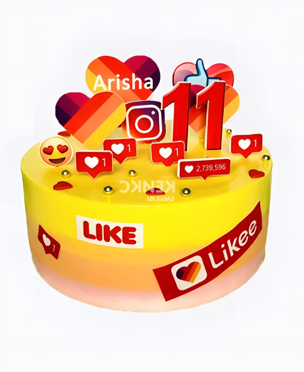 Торт в стиле Likee Фото