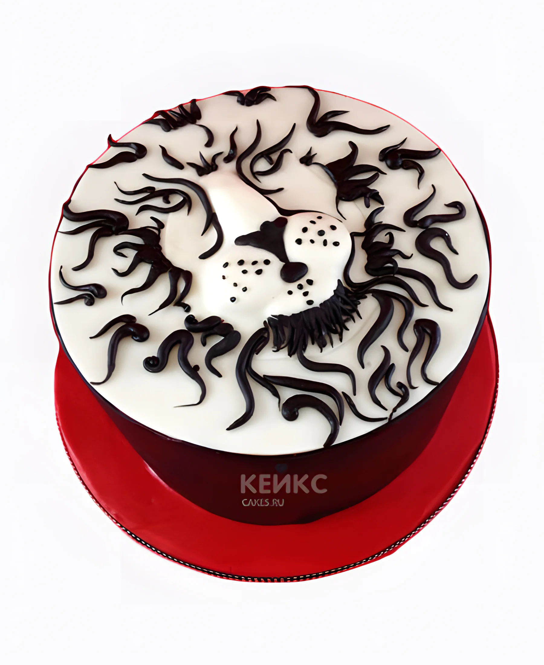 Торт лев с фотопечатью Фото