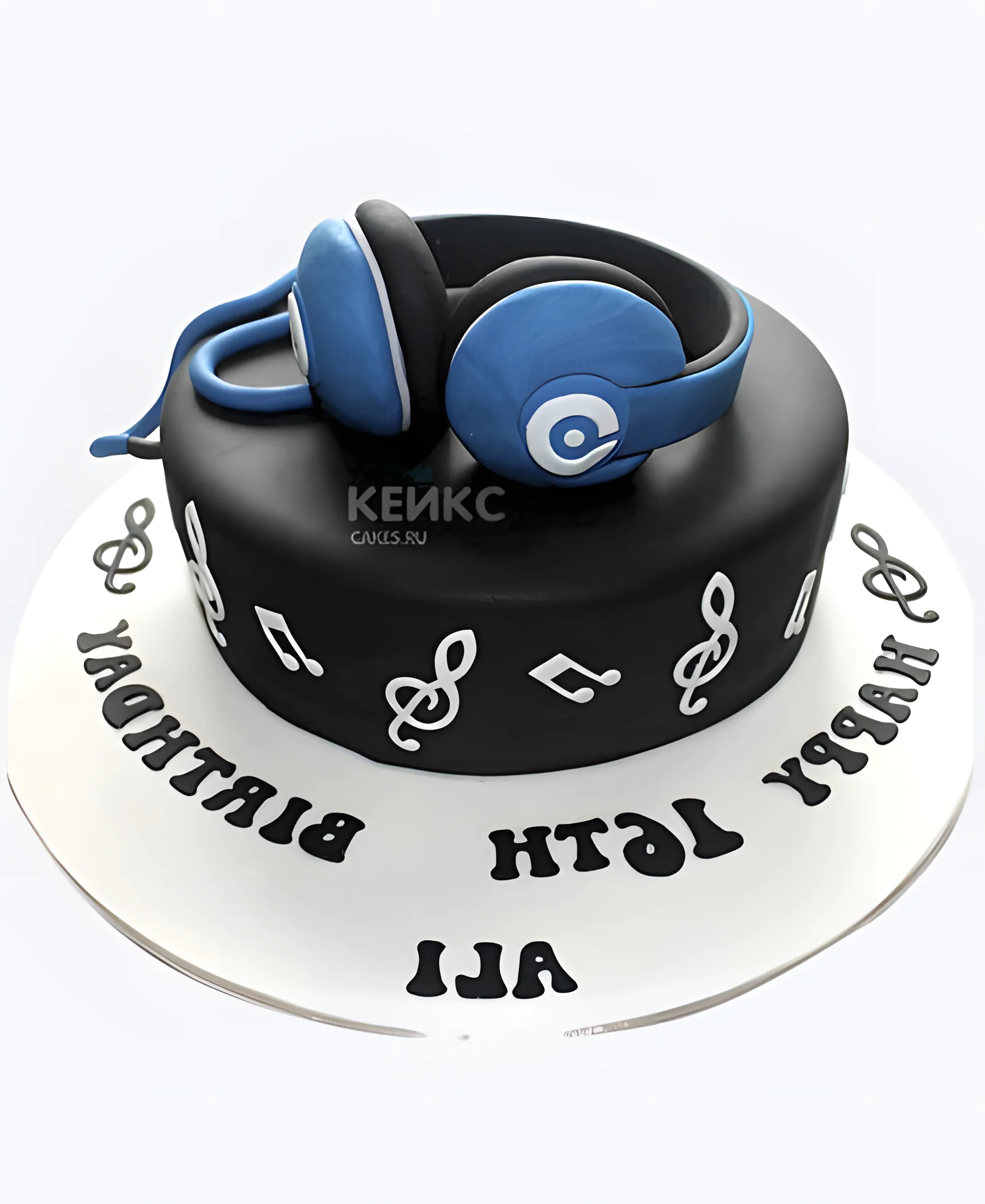 Торт мальчику на 16 лет с наушниками Фото