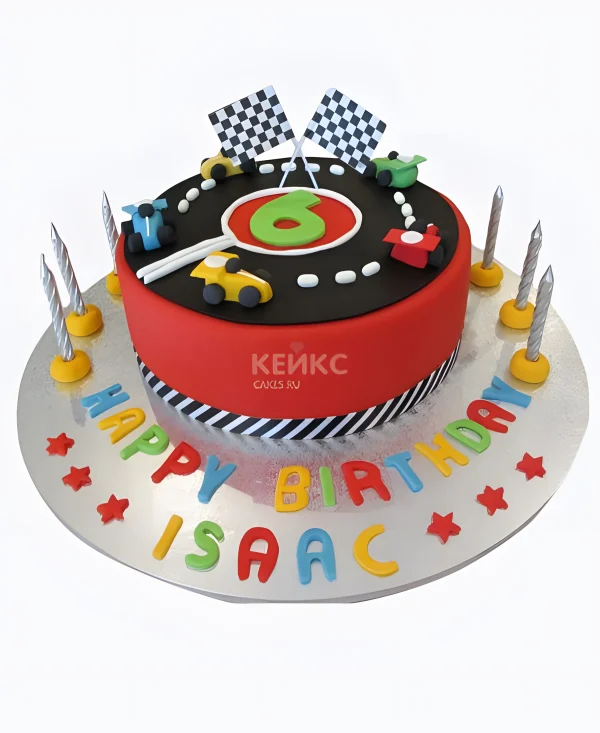 Торт с машинками на день рождения мальчика 6 лет Фото